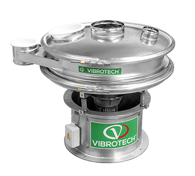Circular sieving machines with automatic cleaning