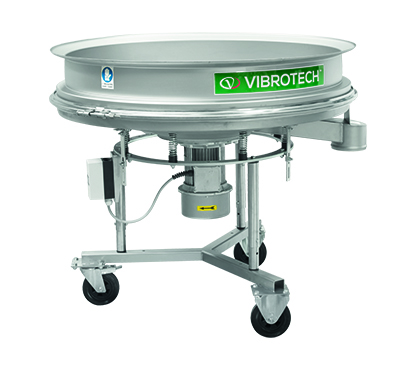 Vibrating sieves for glazes